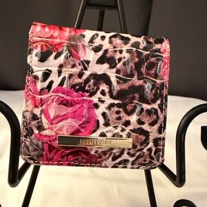 Brahmin Floral and Leopard Print Wallet